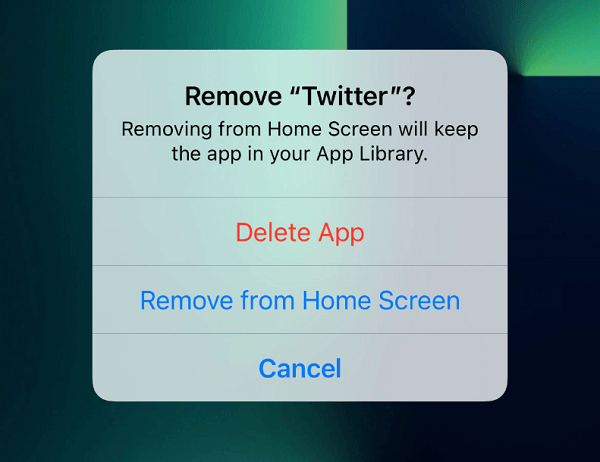 Eliminar Twitter en iPhone