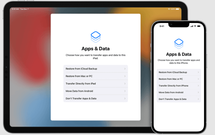 Restaurar iPad desde iCloud Backup usando Mac