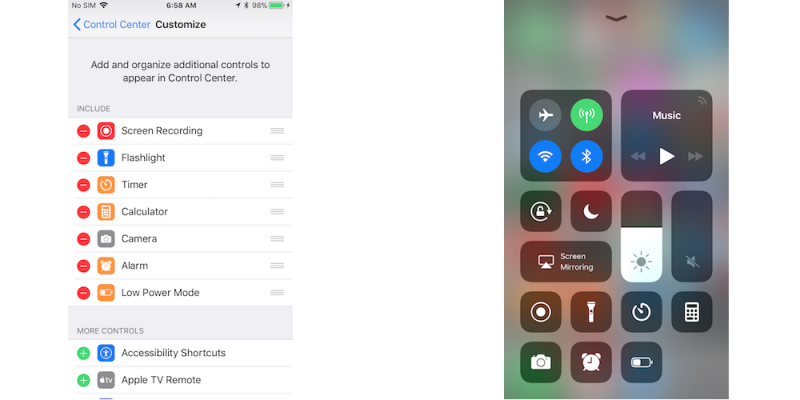 Guarde videos de Snapchat Use su grabadora de pantalla de iPhone incorporada