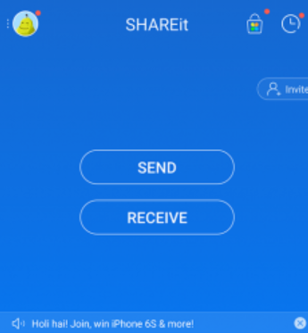 Transferir mensajes de texto a través de SHAREit