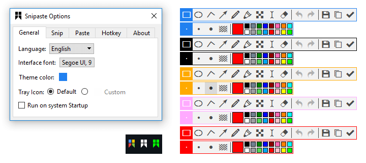 Revisión de Snipaste: personalizaciones