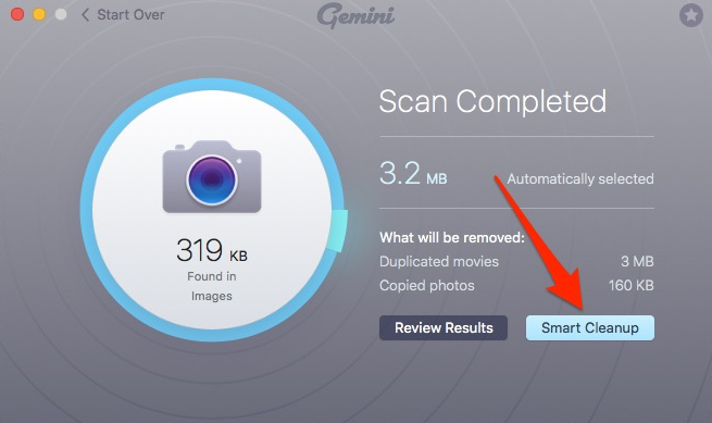Limpieza de MacPaw Gemini