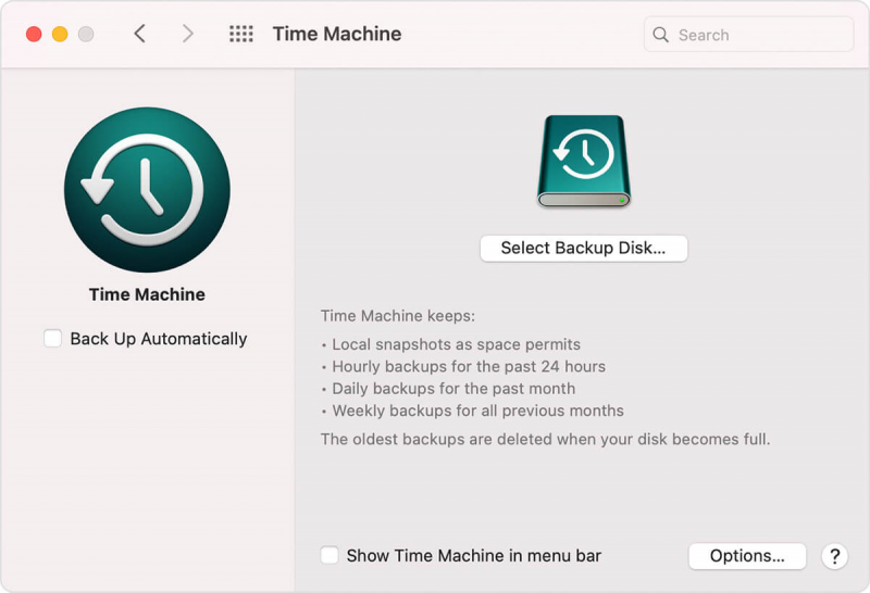 Recuperar archivos borrados de Mac con Time Machine