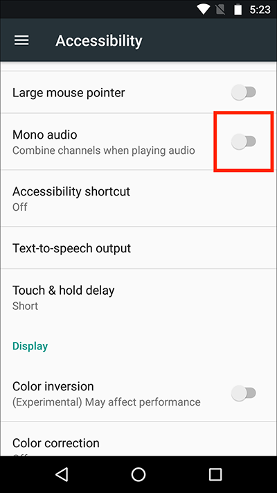 Active la opción de audio mono para arreglar mi volumen sigue bajando solo Android