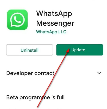Solucione los problemas de descarga de WhatsApp en iPhone actualizando la aplicación WhatsApp a la versión más reciente