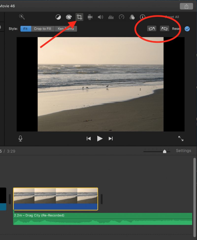 Editar video vertical en iMovie