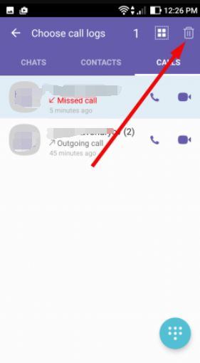 Elimine el historial de llamadas de Viber en su dispositivo manualmente