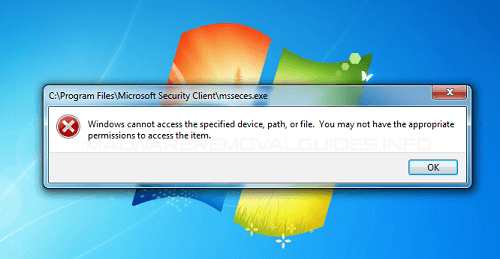 Windows no puede acceder a la ruta o al archivo del dispositivo especificado