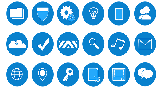 Los iconos de windows