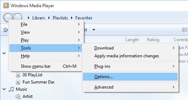 Capturar imágenes en una película con Windows Media Player