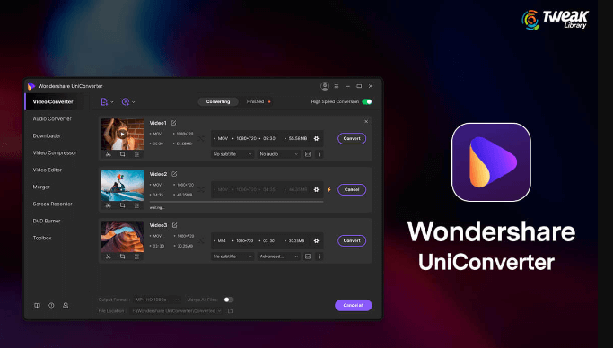 Convierta WLMP a MOV usando Wondershare