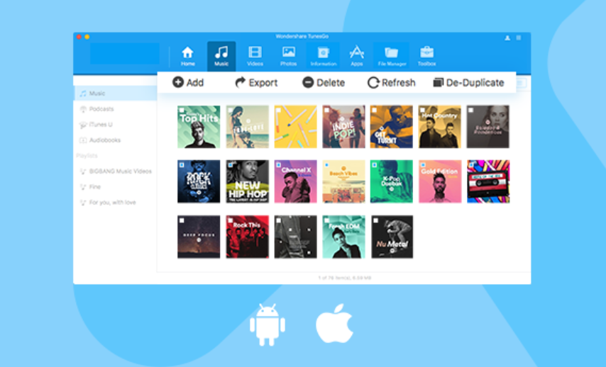 El mejor software de transferencia de música para iPod: Wondershare Tunesgo