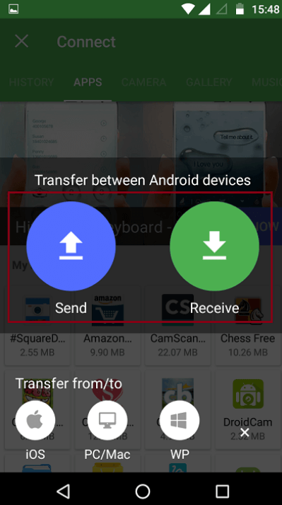 Cómo transferir videos de Android a iPhone usando Xender