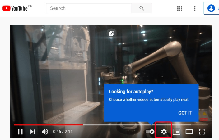 La reproducción automática de YouTube sigue activando la Web de escritorio