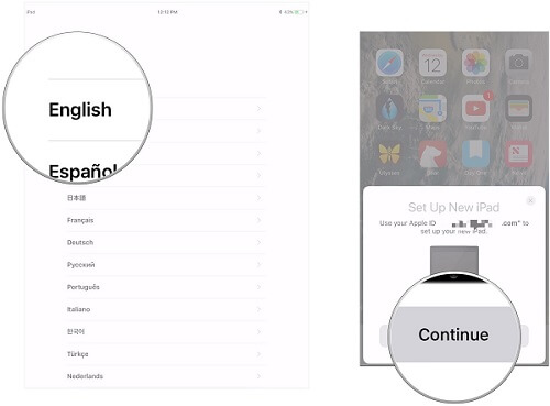 Configuración automática en dispositivo iPhone
