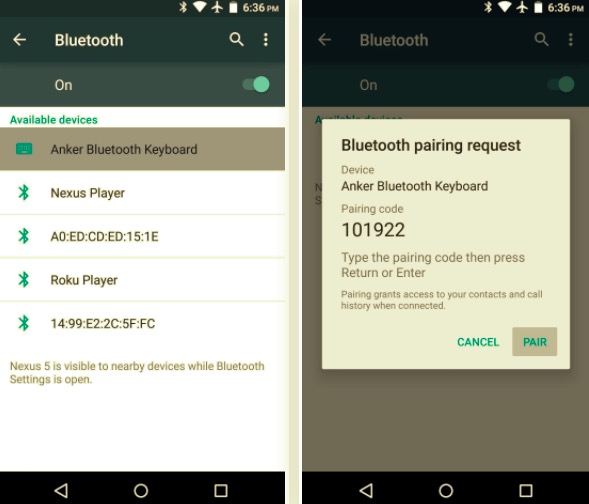 Transferir fotos de Android a Android con Bluetooth