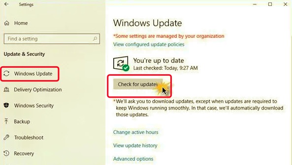 Actualice el software de Windows para reparar iTunes no instalado