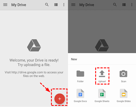 Transferir datos de Samsung a Samsung a través de Google Drive