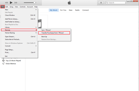 Transfiere podcasts de iPhone a PC con iTunes