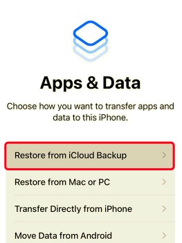 Transfiera aplicaciones de iPhone a iPhone a través de iCloud Backup