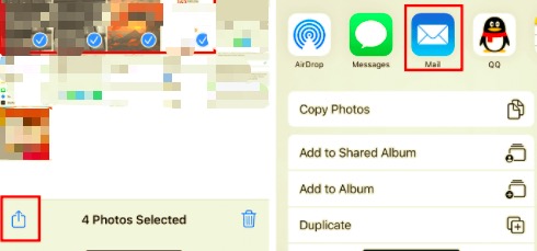 Transfiera sus fotos de iPhone a iPad usando el correo electrónico