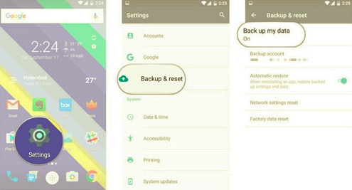 Transferir mensajes de texto de Android a Android usando Google Backup