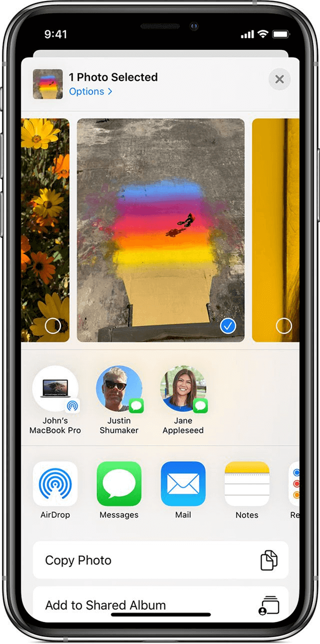 Transferir fotos de iPad a iPad por Airdrop