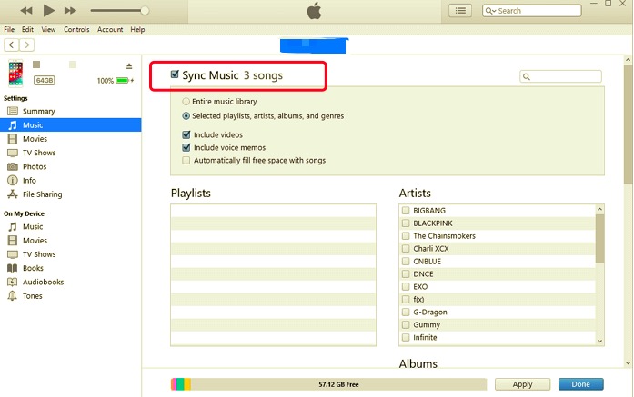 Transfiere música de iPhone a iPhone a través de iTunes Store
