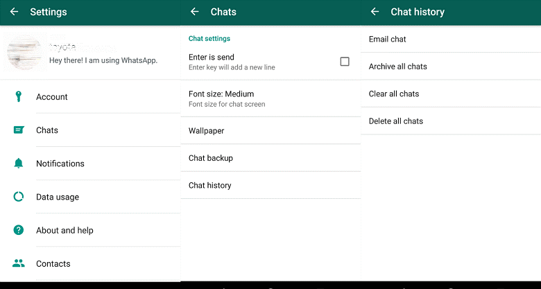 Transfer WhatsApp Chat Via Email Using Your Android Device