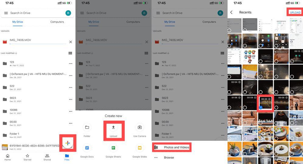 Subir fotos a Google Drive