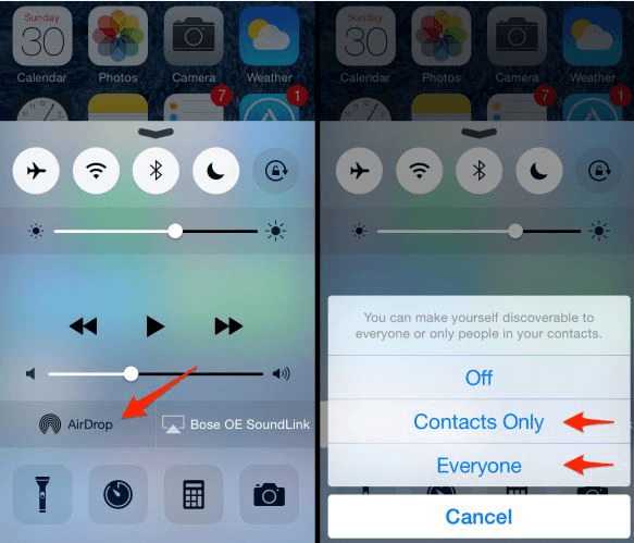 Uso de AirDrop para enviar videos grandes desde iPhone