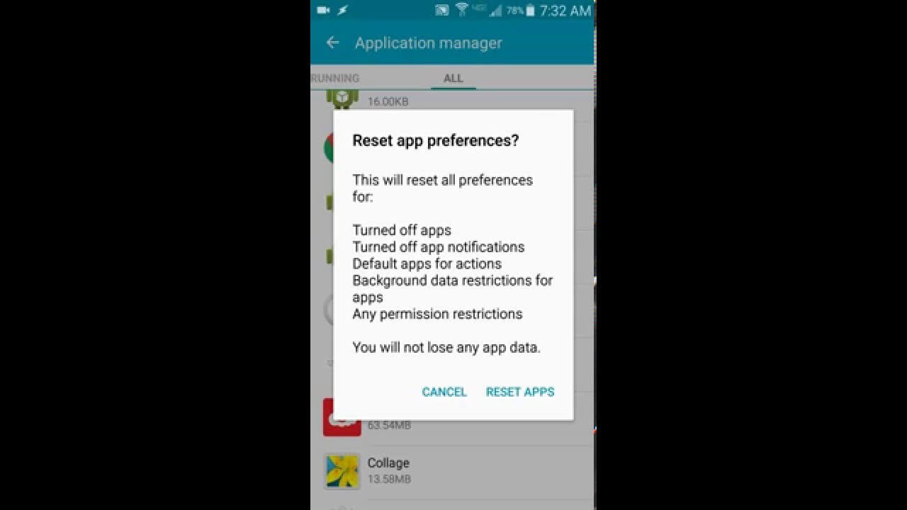 Fijar la cámara Android no funciona Preferencia de aplicación