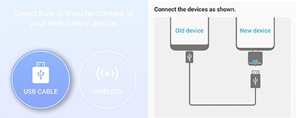 Uso de su cable USB para transferir los datos de su iPhone a su dispositivo Samsung
