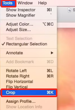 Cómo recortar capturas de pantalla en Mac usando la aplicación de vista previa