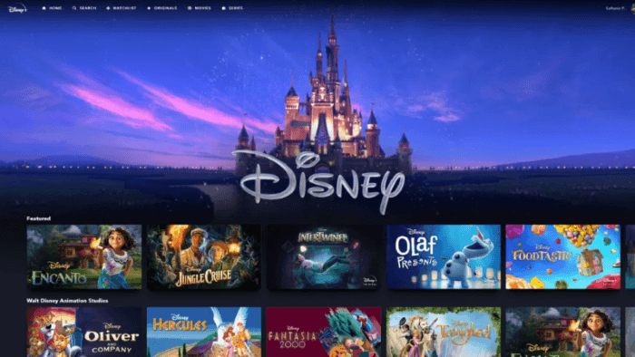 Películas de Disney Plus en computadoras portátiles