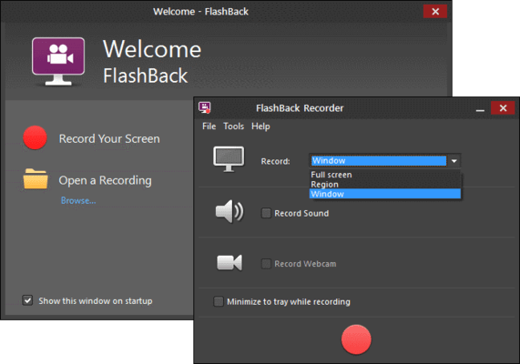 Grabador FlashBack para captura de vídeo