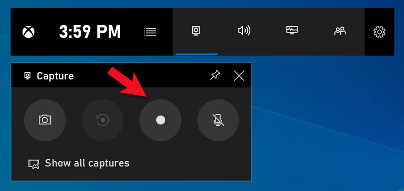 Grabar pantalla en Windows 11 usando la aplicación Xbox