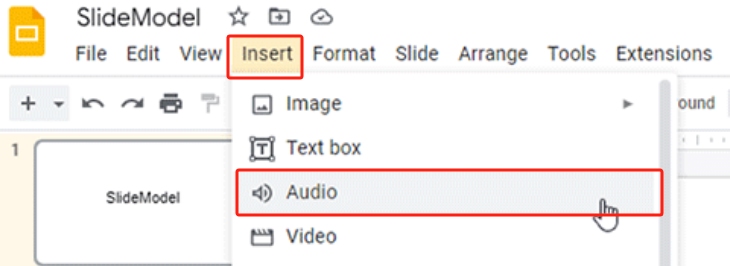 Cómo agregar audio a las diapositivas de Google