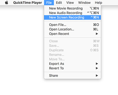 QuickTime Player: la mejor alternativa de Bandicam para Mac