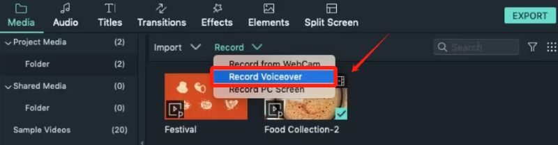Cómo grabar audio en iMovie Mac