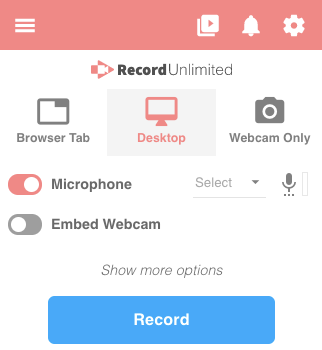 Grabar transmisión de video a través de Screencastify