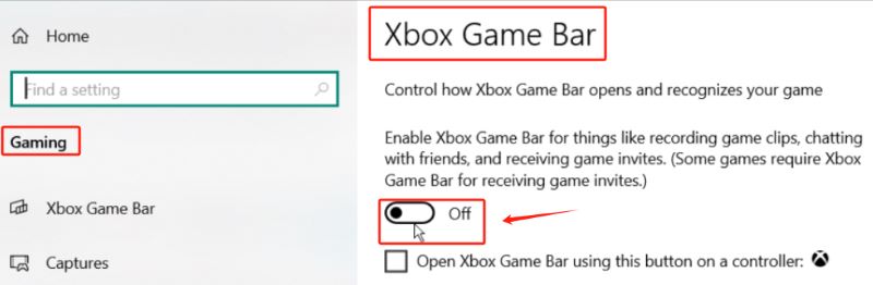 Grabar parte de la pantalla en Windows a través de la barra de juegos de Xbox
