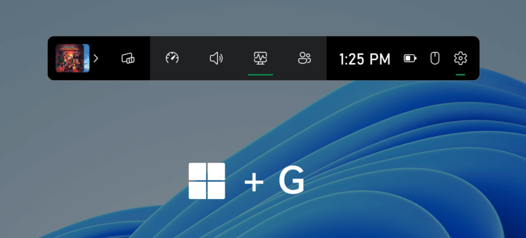 Grabar pantalla en Windows 11 usando la barra de juegos