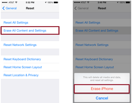 Borrar iPhone sin iTunes usando la configuración