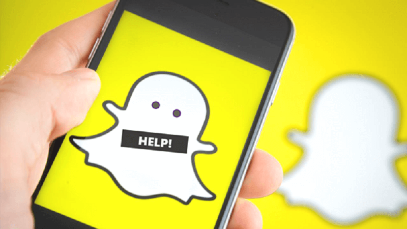 Snapchat no pudo enviar ayuda
