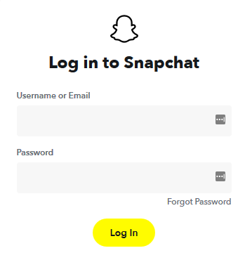 Inicie sesión en su cuenta para desbloquear la cuenta de Snapchat