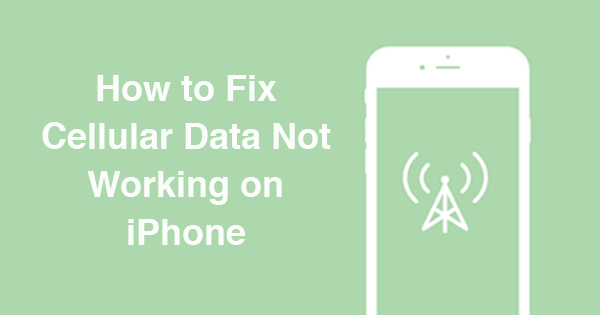 Reparar datos celulares que no funcionan en Iphone