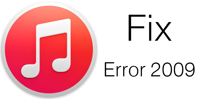 Corregir Itunes Error 2009