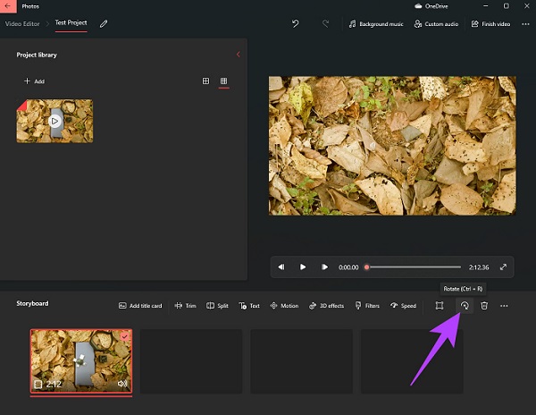 Uso de la aplicación Fotos para rotar videos en Windows 10