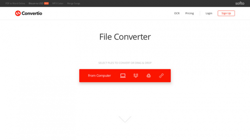 Herramienta en línea de conversión de FLAC a MP3: Convertio
